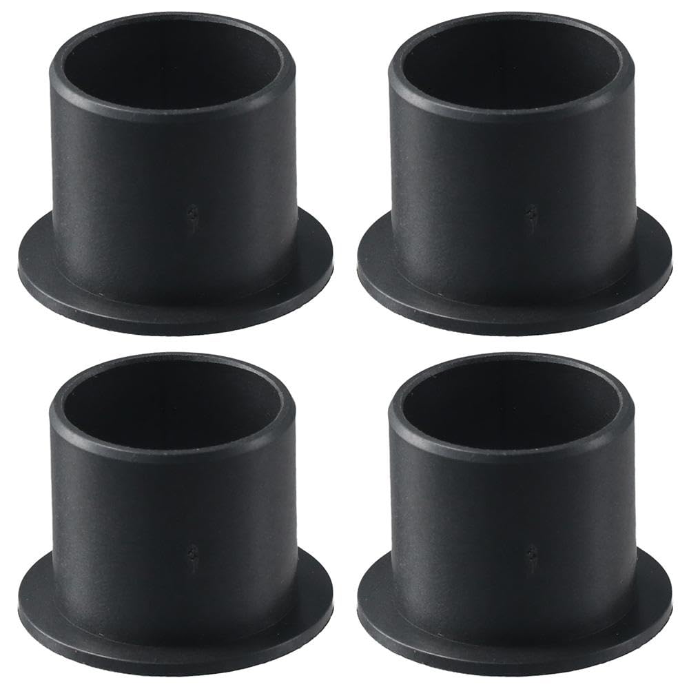SHUATI Oilless Bushings 4pcs Black Self-lubricating POM Wrapped Ball Bearing Flanged Sleeve Bearings Lectrical Equipment(20x23x21mm)
