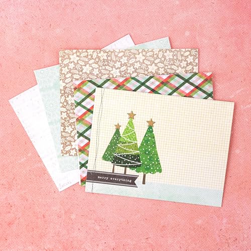 Tarjetas con sobres Evergreen Vicki Boutin A2 para scrapbooking 8