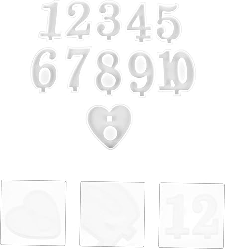 Miniatura 7 de EXCEART Candelabro de molde epoxi de cristal simple que hace el molde DIY accesorio bordes redondos superficie lisa tacto seguro