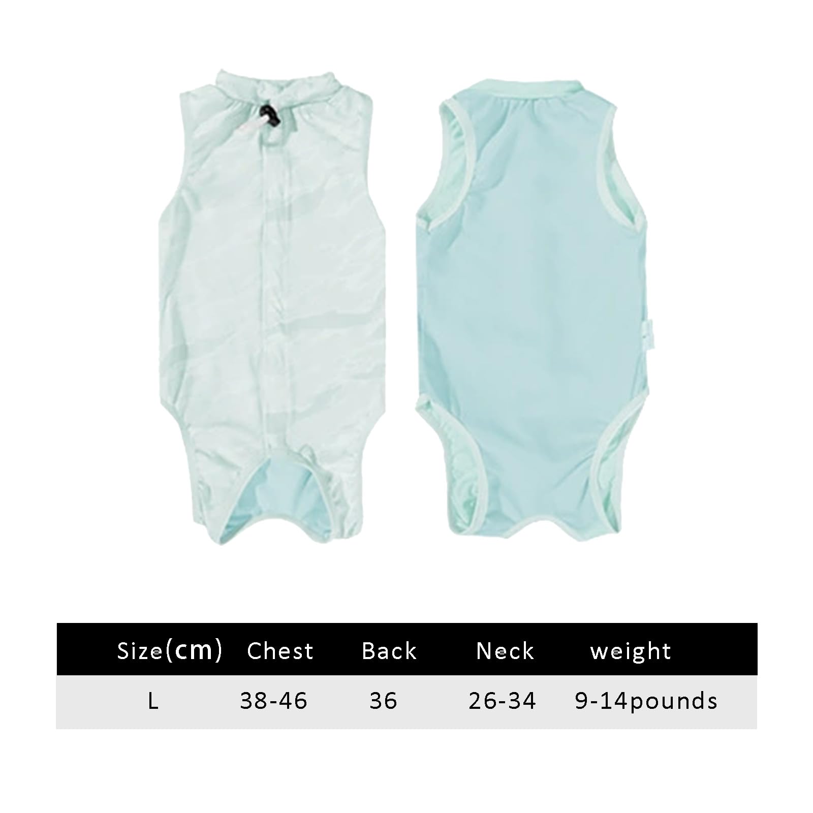 Bvxchg Cat Recovery Suit, Breathable Kitten Onesie After Surgery for Preventing Licking and Biting, Blue - Image 2