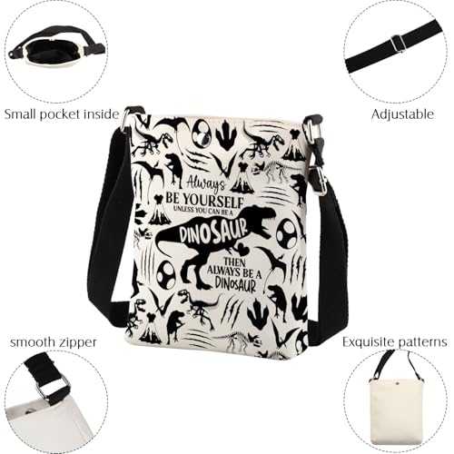 Dinosaur Crossbody Bag Gifts for Dino Lovers Always Be Yourself Unless You Can Be A Dinosaur Cross Body Purse3