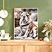 PUAGEMTI Diamond Painting Kits for Adults, English Bulldog Diamond Art Kits, Watercolor Animal Full Drill, Dog Crystal Rhinestone Diamond Embroidery Craft Kits for Home Wall Decor 12x16 inch