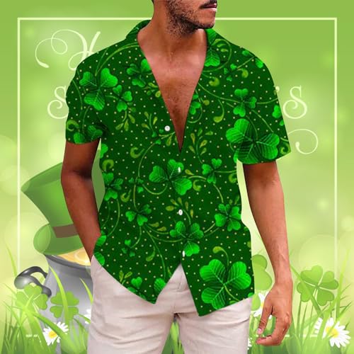 St. Patricks Shirts for Men Mens Fashion St 3D Digital Printed Single Breasted Trendy Sweater for Men2