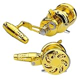 PROBEROS Fishing Conventional Jigging Reel Saltwater - Heavy Duty Deep Ocean Big Offshore Round Alum