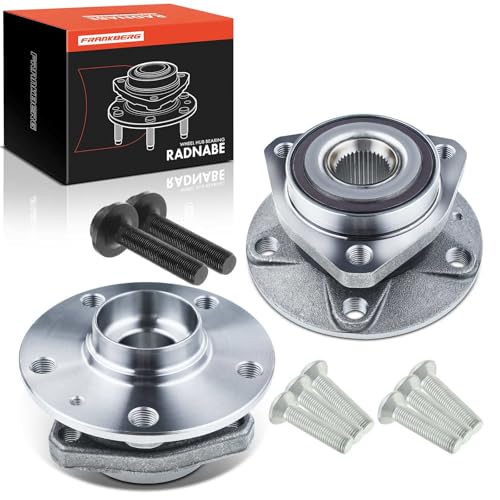 Frankberg 2x Radlager Radlagersatz Vorne Links Rechts Flansch-Rad 136 5 Mit ABS Magnetring Kompatibel mit Golf VI 5K1 Golf Plus 521 5M1 A3 Sportback 8VA 8VF Replace# 8V0598625