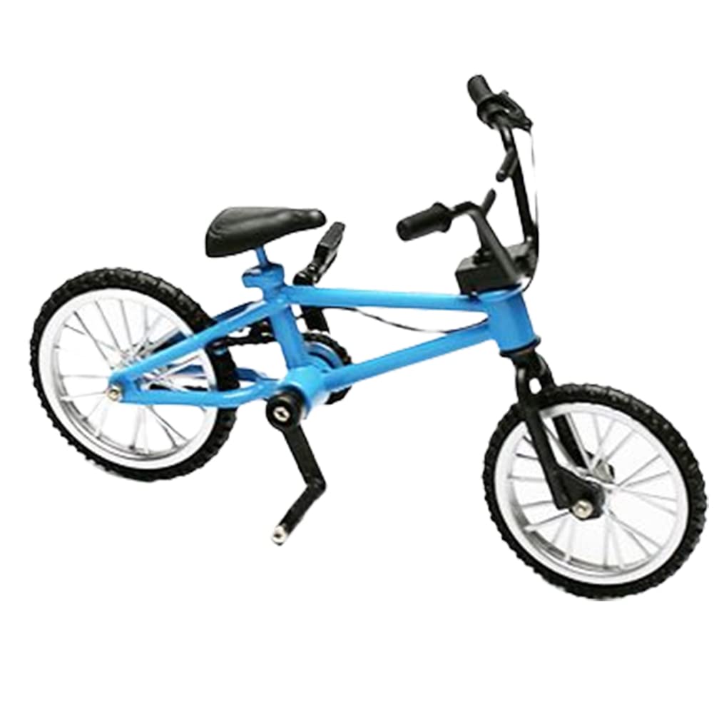 VALINK Finger Bikes BMX,1:10 Scale Model Metal Racing Bike,Finger Toy Mountain Bikes Game Toy Collections Blue