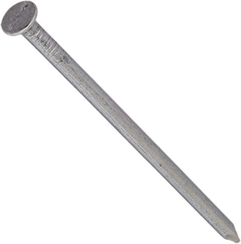 Fas-N-Tite Bright Common Framing Nails for Decks 16d #8 x 3-1/2", 5 lb Box | Heavy shank resists bending, flat head, sharp point, for wood and general interior construction, unplated steel, dry use