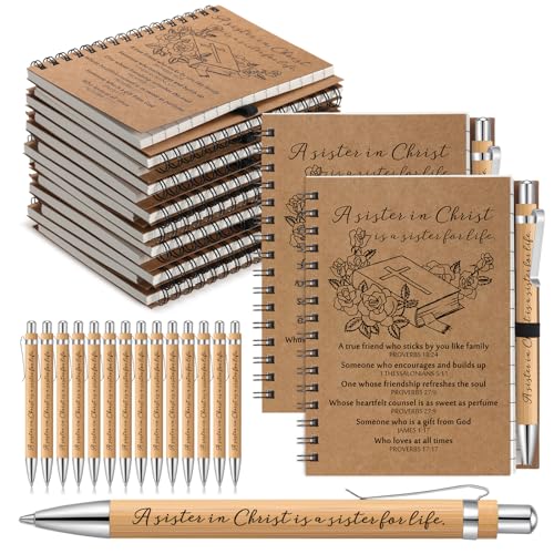 Carnet à spirales lot de 8 stylos pour ne plus perdre vos notes d'église