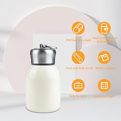 Miniatura 4 de Mini taza térmica de 10.15 onzas líquidas, a prueba de fugas, termo de viaje de acero inoxidable, botella de agua para bebidas en interiores y