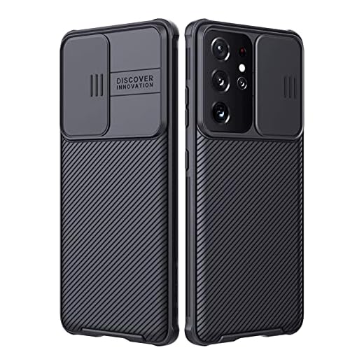 Fadter För Samsung Galaxy S21 Ultra fodral med kameraskydd, silikon-mobiltelefonfodral 360 graders fodral för Samsung S21 Ultra Premium Stötfångare stötsäkert skyddsfodral för Samsung Galaxy S21 Ultra (svart)