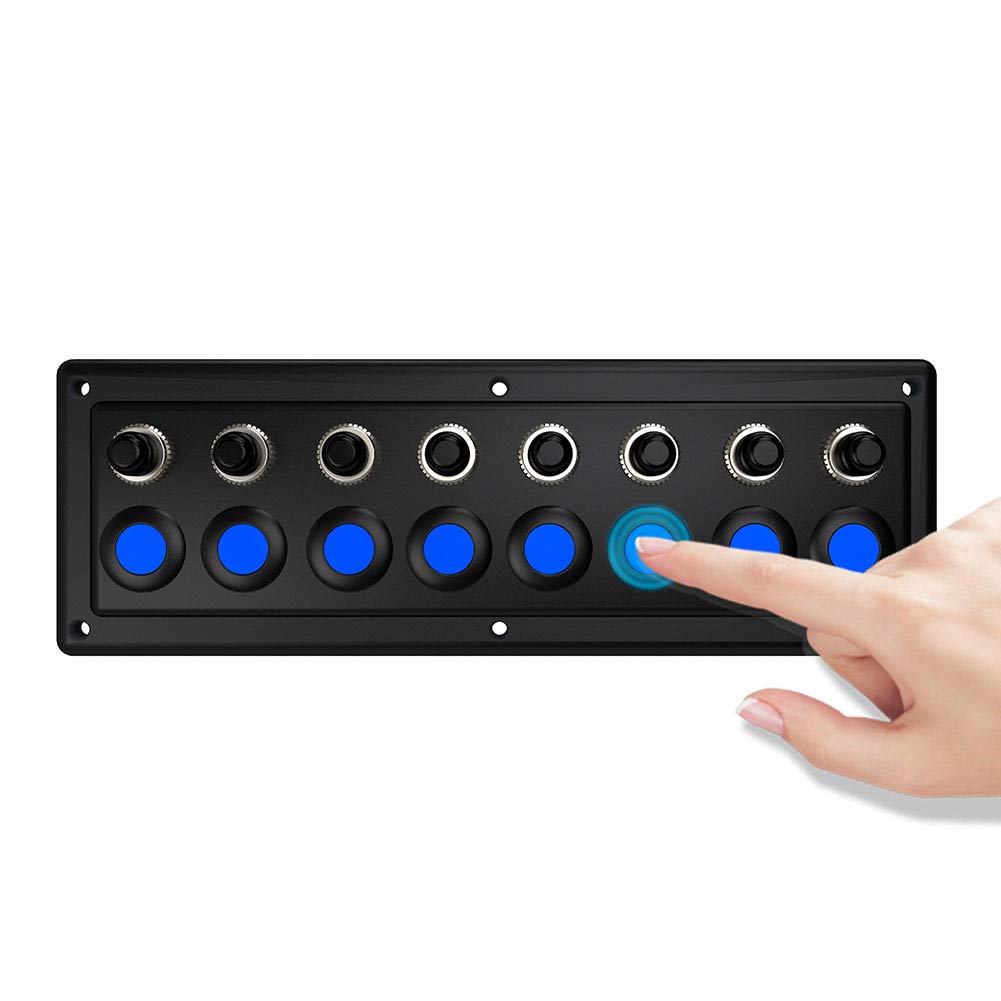 6-biegowy panel dotykowy Marine Touch Screen, DC12-24 V, wyświetlacz LED, smukły panel dotykowy do samochodów, łodzi, przyczep kempingowych, autobusów