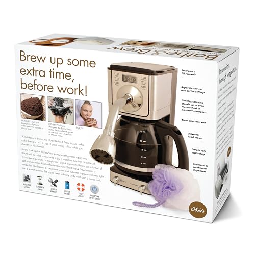 Prank-O Bathe & Brew Prank Gift Box – Fake Coffee Maker Gag Gift for Men, White Elephant, Birthdays & Coworkers, Shark Tank (Empty Box)