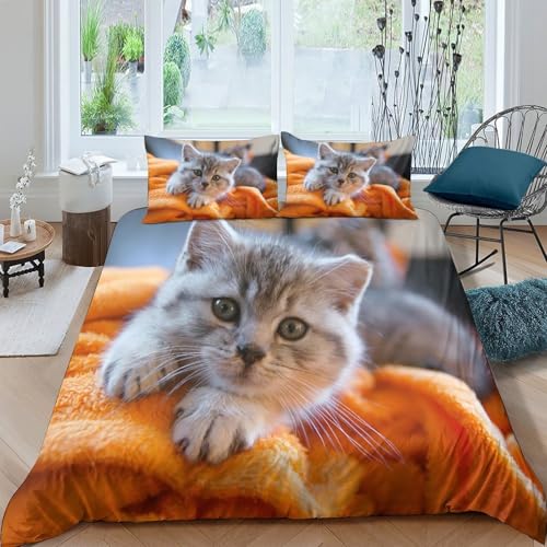 Housse de couette hérisson microfibre fermeture éclair parure de lit infroissable 200x200 - 4