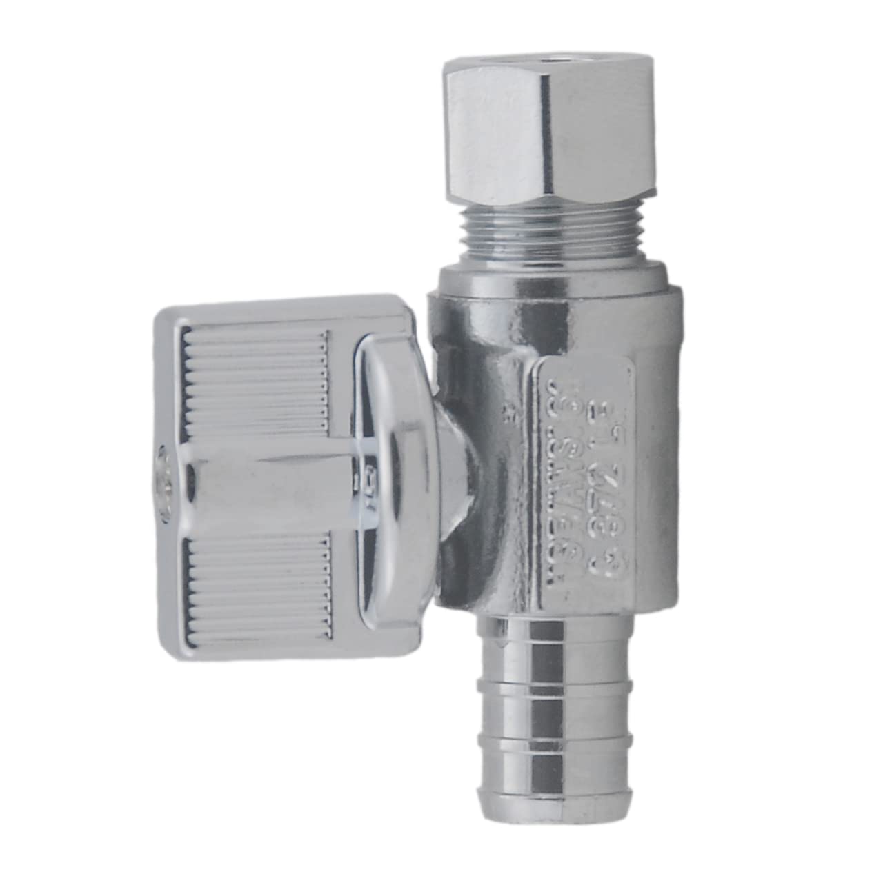 (2-pak) Prosty zawór odcinający 1 cm OD Kompresja × 1.3 cm PEX Chromowany zawór prosty, ćwierćobrotowy zawór kulowy odcinający wodę