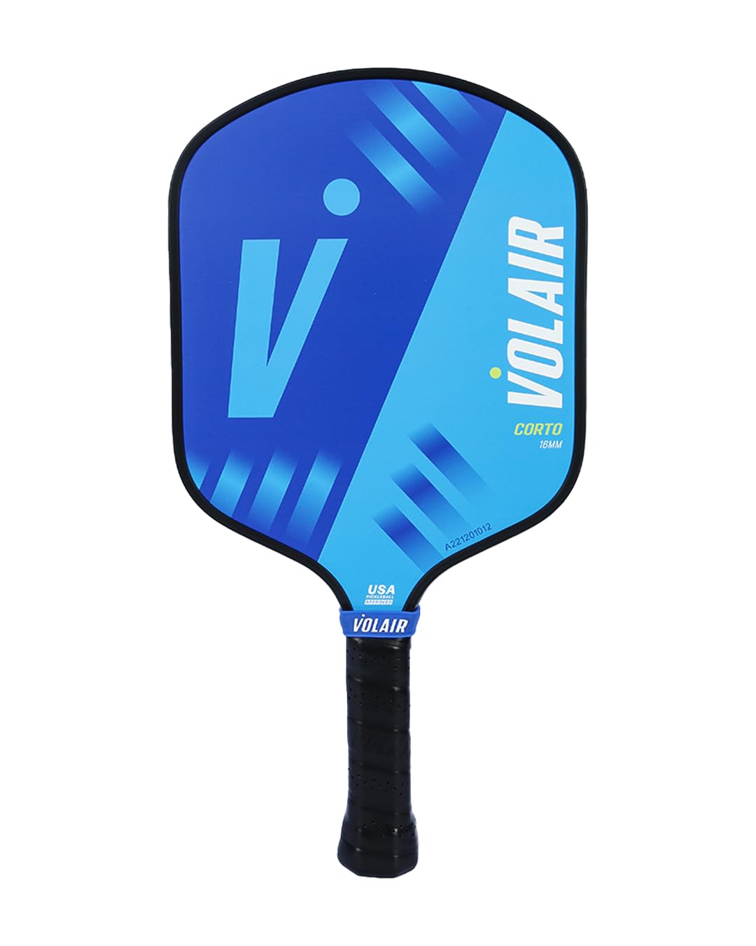 Volair Corto Pickleball Paddle – Wide Body Shape, Fiberglass Face, USAPA Approved 14mm and 16mm Thickness Options