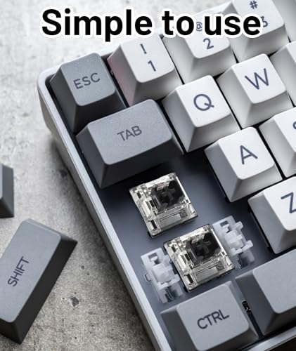 Image of 20 Pcs Mechanical Switches, Red Switches, Linear 45G Force, Dustproof Design, Hot-Swappable, Compatible with Standard Mechanical Keyboards