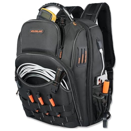 Heavy-Duty 66-Pocket Tool Backpack