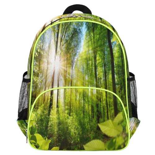 Sac à dos motif feuilles de forêt enfants - Petit sac école crèche