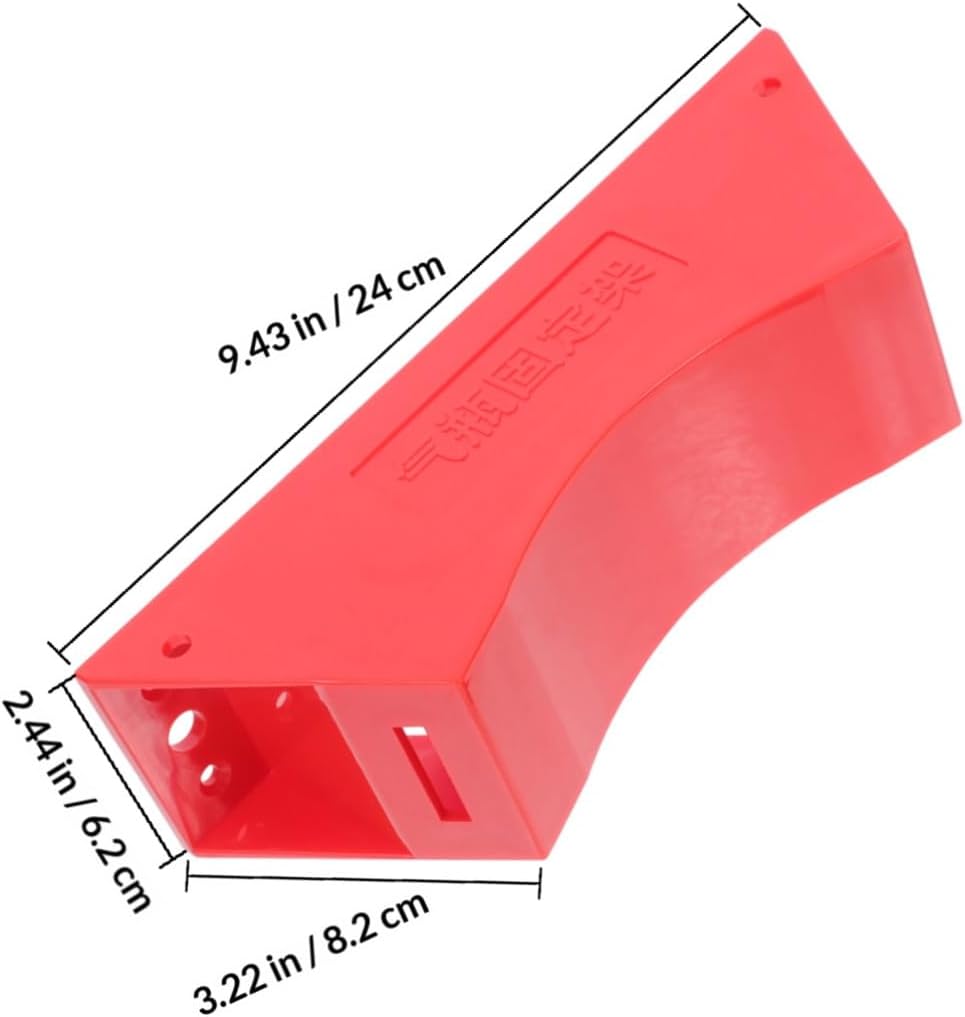 40L Gas Cylinder Wall Bracket Heavy-Duty Plastic Holder with High-Strength Strap for Propane and Welding Gas Bottles Red