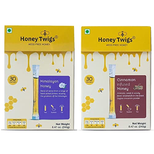 Honey Twigs - Palitos de Miel Pura Combo 60 Unidades