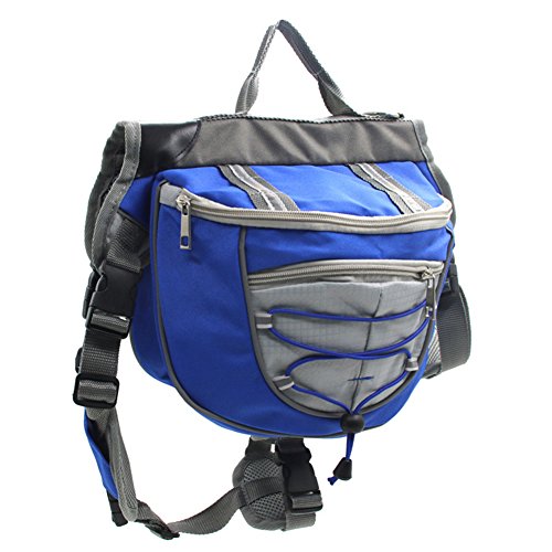 Alforja para mascota GossipBoy con correas de arnés ajustables para perro grande