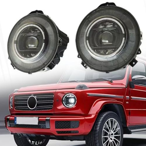 ManiGoon CAMIL W463 Upgrade Headlight Assembly Set with W464 New G Class Look & Dynamic LED Compatible with Mercedes Benz G Class G350 G500 G550 G63 G65 Year 2009-2018.