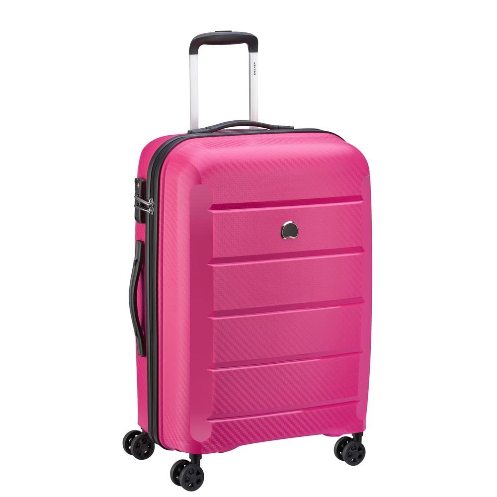 DELSEY PARIS - BINALONG - Średnia twarda walizka - 66x45x26 cm - 66 litrów - M - Różowy