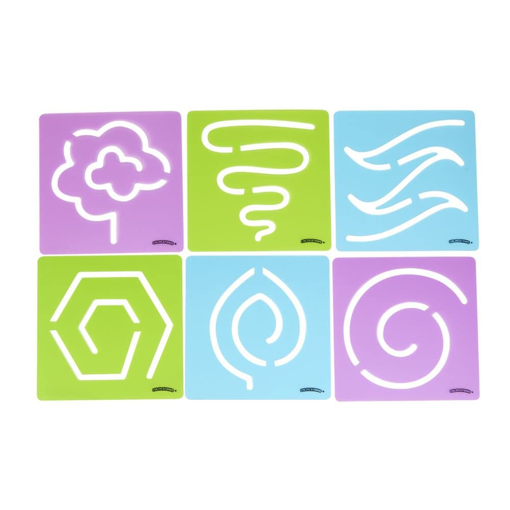 Colorations Mindfulness Stencils - Set of 6