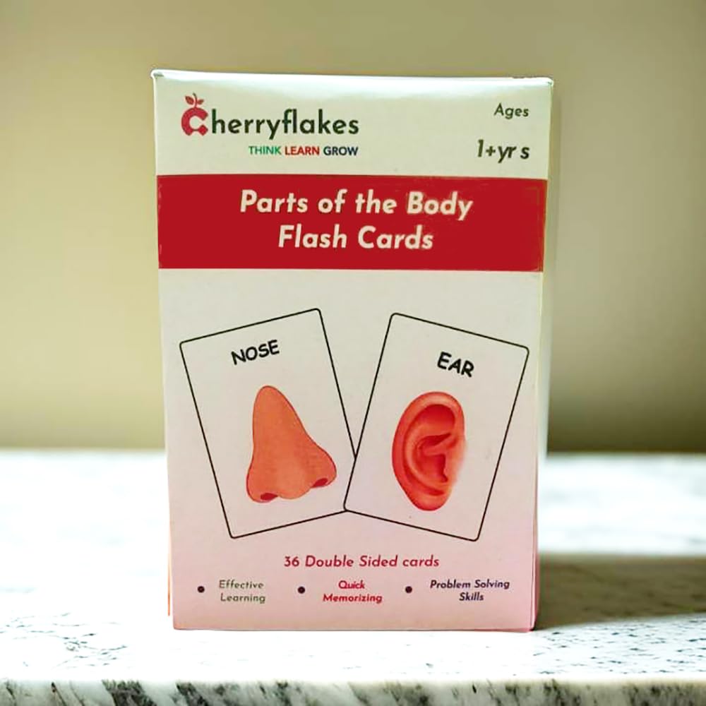 Cherryflakes Flashcards - Human Body flashcards, Body Parts,Kids Anatomy Flashcards - Laminated, Non tearable, Multicolor for Kids 12 Months & Above. (B0D568CM2J) Amazon Price History, Amazon Price Tracker
