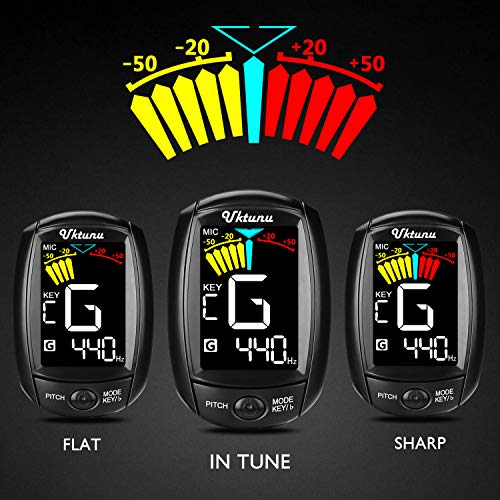 Accordeur de Guitare Electrique Uktunu A3-CS Tuner 360 Degrés Rotation Digital Ecran en Couleur LCD Violon Ukulélé Guitare Classique Folk Mandoline Banjo Chromatique à Pince Debutant Mélomane - Les Beatles, Paul McCartney, John Lennon, RIngo Starr, George Harrison Accordeur de Guitare Electrique Uktunu A3-CS Tuner 360 Degrés Rotation Digital Ecran en Couleur LCD Violon Ukulélé Guitare Classique Folk Mandoline Banjo Chromatique à Pince Debutant Mélomane – Image 3