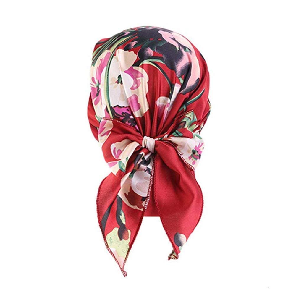 VUCDXOP Chemo Turban Kopftuch | Kunstseide Schlafmütze Für Krebs Patienten - Elastisch