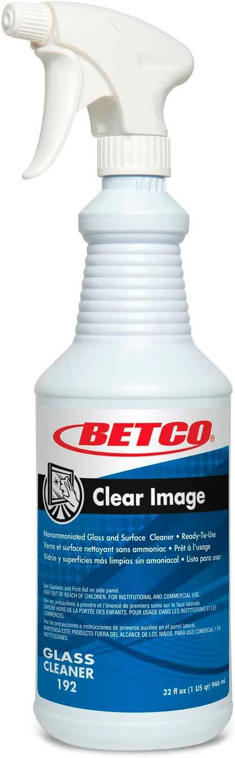 Clear Image Glass and Surface Cleaner, Rain Fresh Scent, 32 oz Bottle, 12/Carton