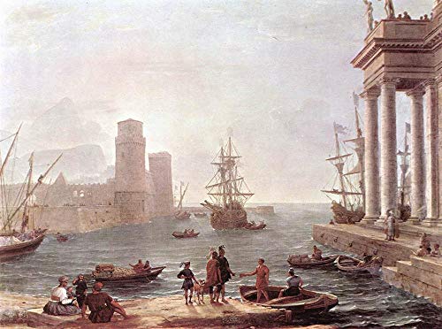 Peinture à l'huile paysage Claude Lorrain pour sublimer un salon