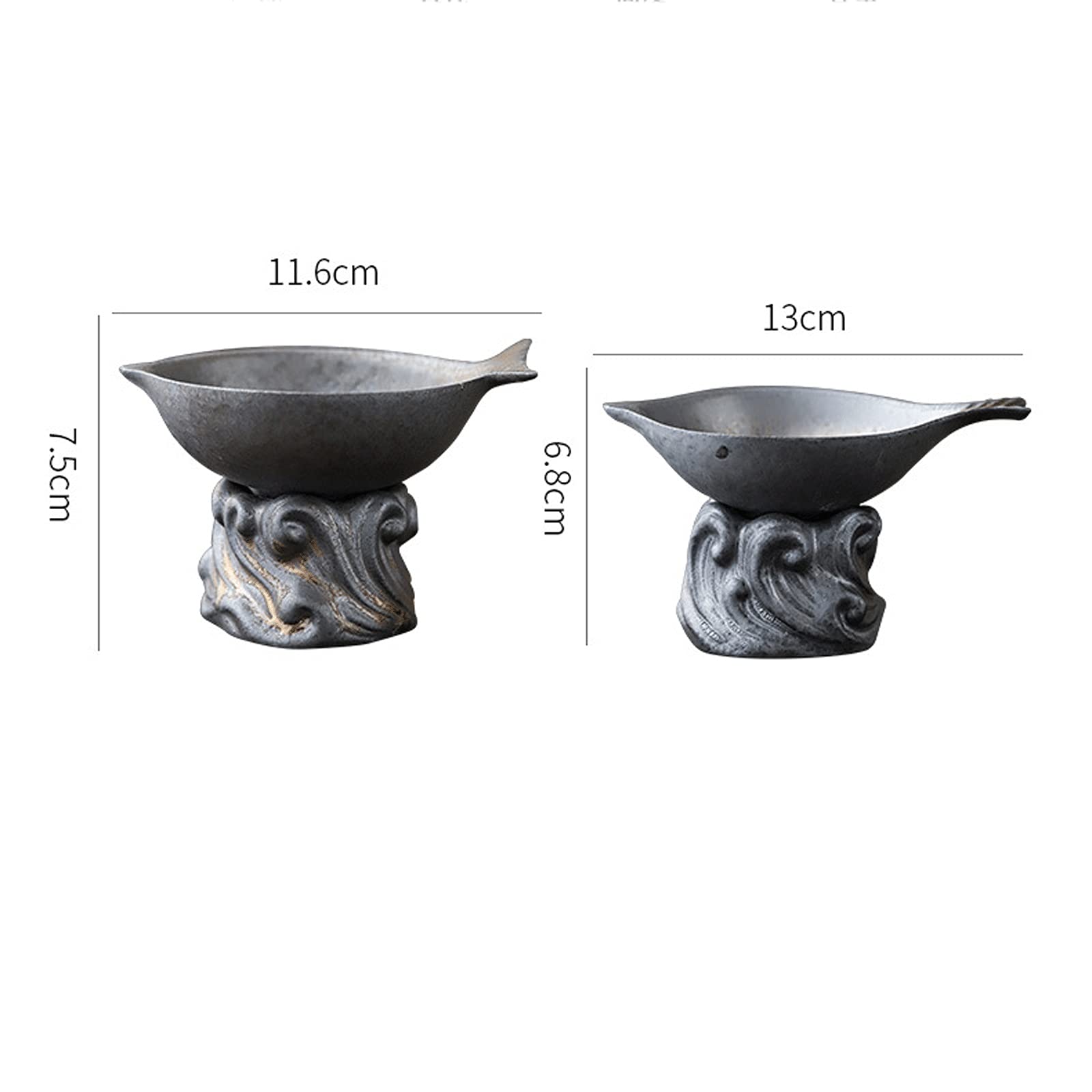 Sitko do herbaty ociekacz do herbaty ceramiczny sitko do herbaty filtr retro sitko do herbaty parzenie herbaty akcesoria do ceremonii parzenia herbaty (B)