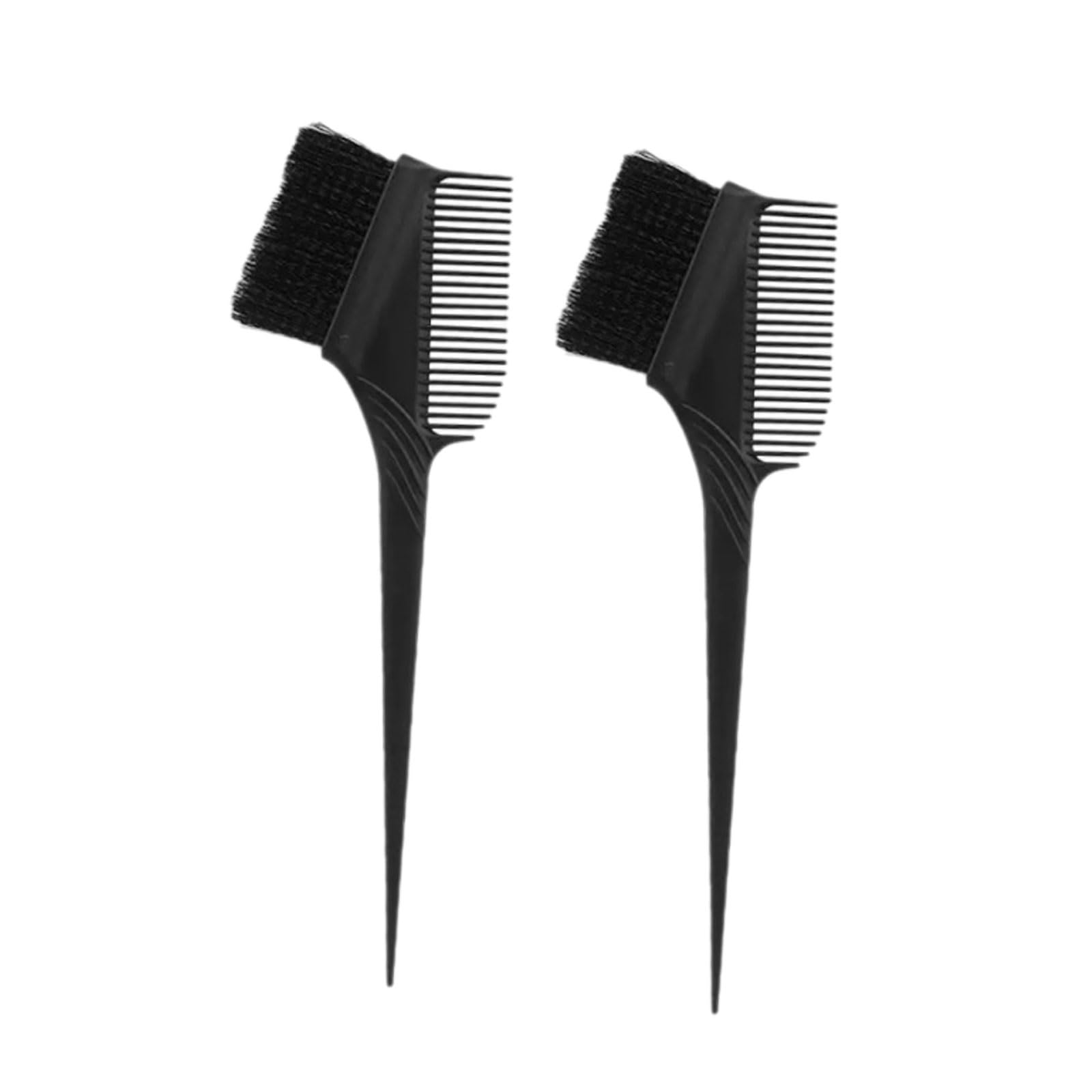 Léger Peigne en plastique for coloration et coiffure, brosse démêlante multifonctionnelle, peigne à queue pointue et douce multifonctionnel(Svart,2 pcs)