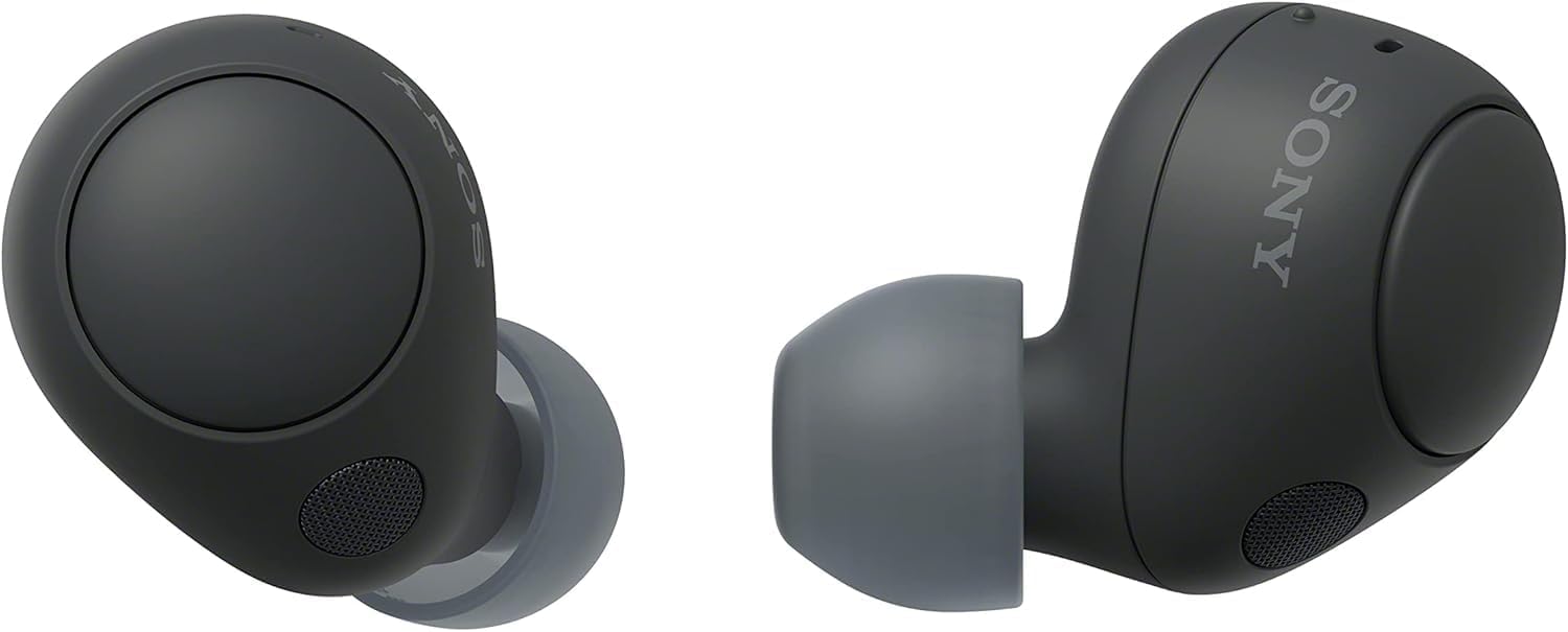 WF-C700N Wireless, Bluetooth, Noise Cancelling Earbuds (Small, Lightweight Earbuds with Multi-Point Connection, IPX4 rating, up to 20 HR battery, Quick Charge, iOS & Android) Black