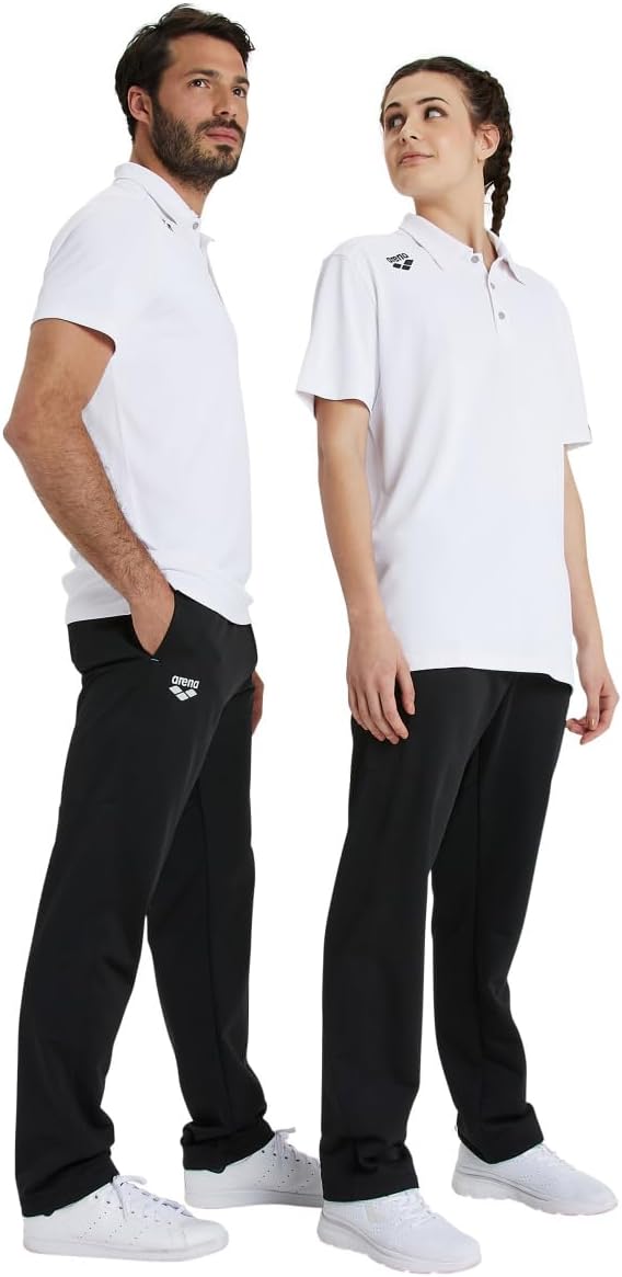 ARENA Unisex Team Solid Polo Shirt Short Sleeve Quick Dry Active Tee Regular Fit Athletic Top Gym Exercise Training