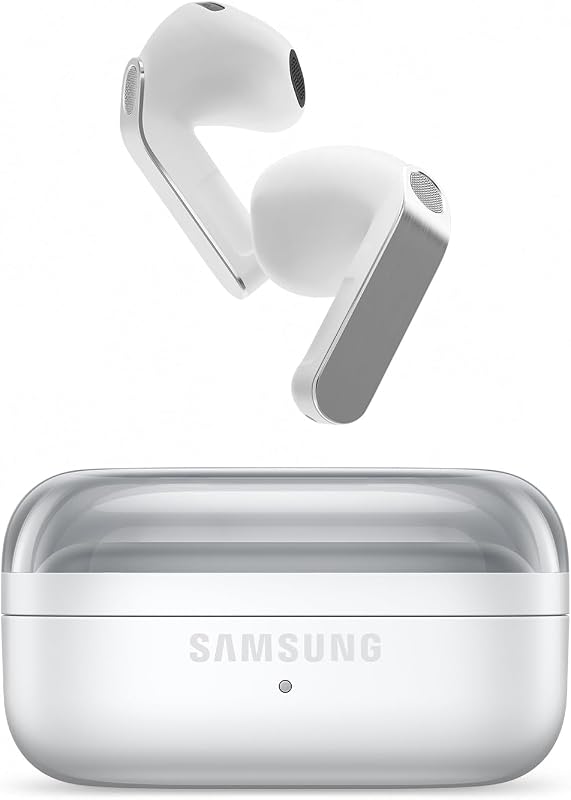 Galaxy Buds 4 (2026) AI True Wireless Bluetooth Earbuds, White | Noise Cancelling, Hi-Res Audio, 1-Way Speaker, New Fit, IP54, Live Translation [US Version, 2 Yr Warranty]