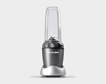NutriBullet NB50100C Pro 1000 خلاط الخدمة الفردية (1000 واط) 7 -قطعة مجموعة ، رمادي غامق / تنورة رمادية فاتحة