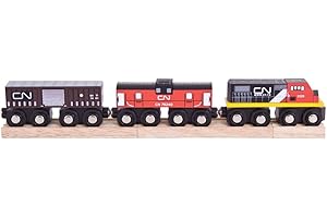 Bigjigs Rail CN Train - Compatible with Other Major Wooden Rail Brands