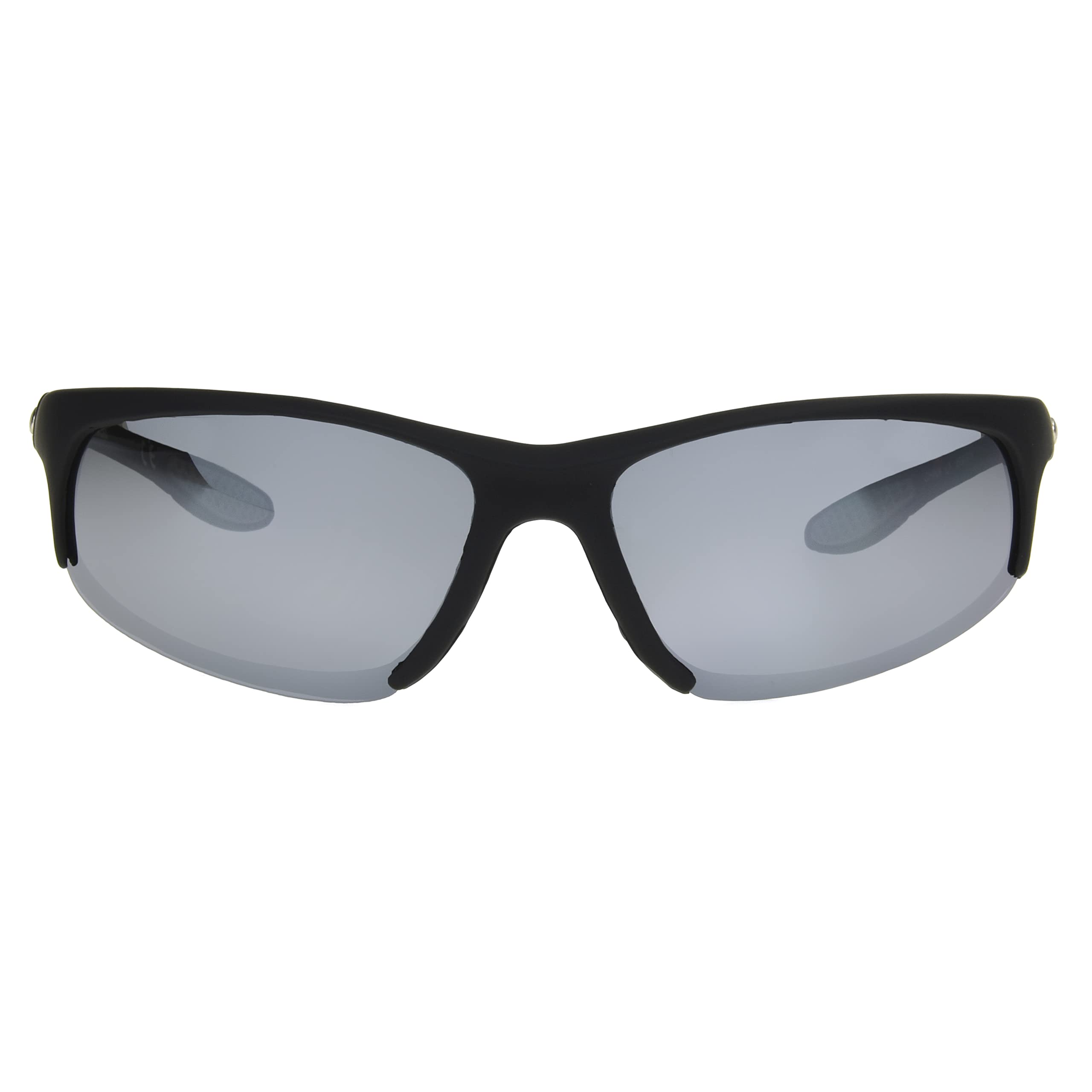 Ironman Gafas de sol deportivas fuertes envolventes para hombre, color negro, 70 mm