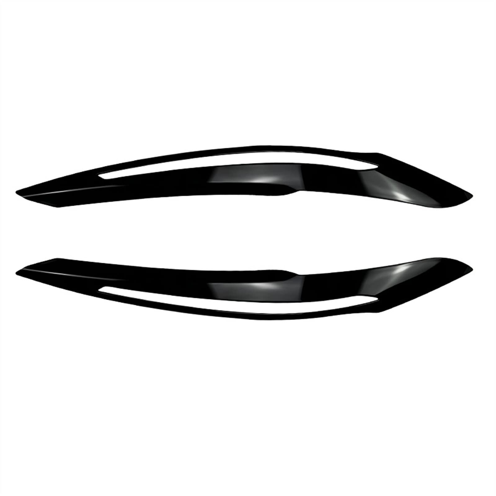 ABS Car Headlight Eyebrows Eyelid Cover Trim Stickers for F20 F21 1 Series 118i 120d 120i M135i Pre-Lci(Gloss Black)