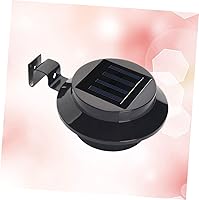 Vista 7 de 3 luces solares para valla resistente a la intemperie para jardín y camino automático encendido/apagado