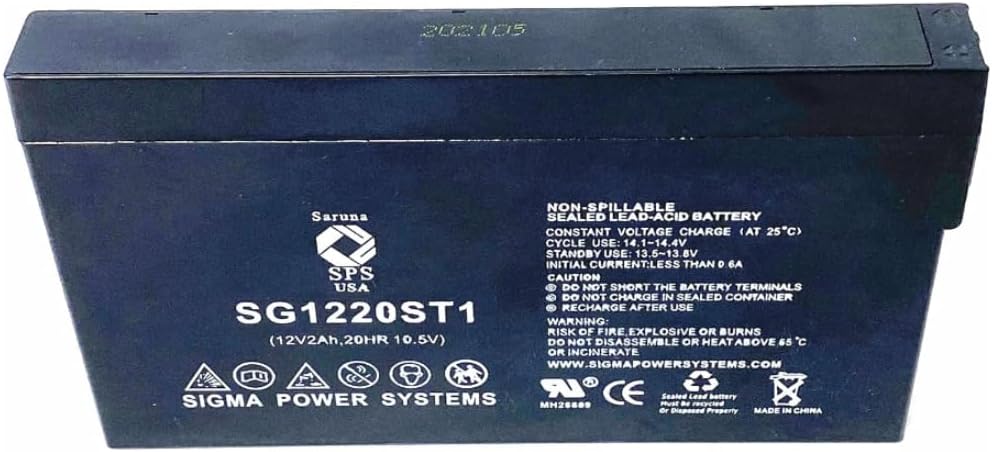 SPS Brand 12V 2Ah Replacement Battery for R&D Batteries 5631 5778 (1 Pack)