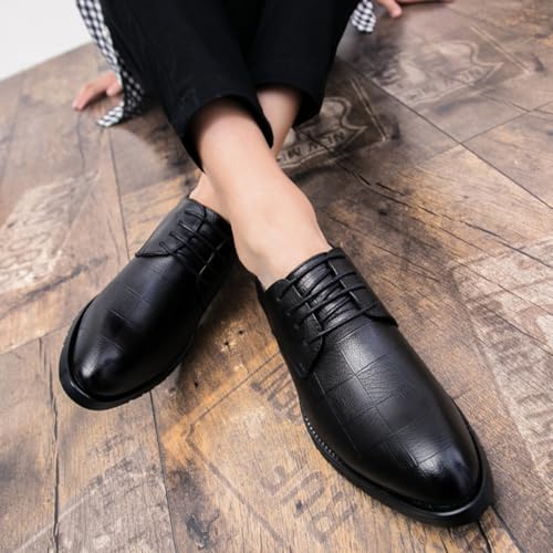 Men's Non-Slip Pointed Toe Lace-Up Oxfords for Urban Life4