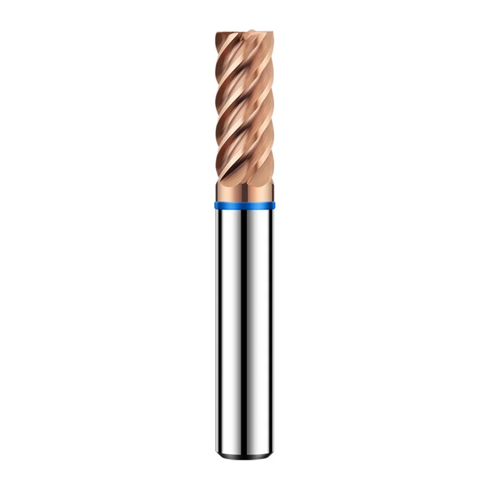 Frezy świecowe 6F kolorowa powłoka pierścieniowa stal wolframowa węglik płaski spód do narzędzi mechanicznych CNC TGB-HRC65 (5,18x70x150)
