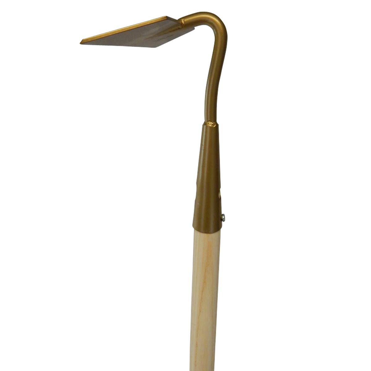 SHW-FIRE Azada de espárragos de 18 cm de ancho, forma trapezoidal, con mango de madera, ideal para campo de espárragos