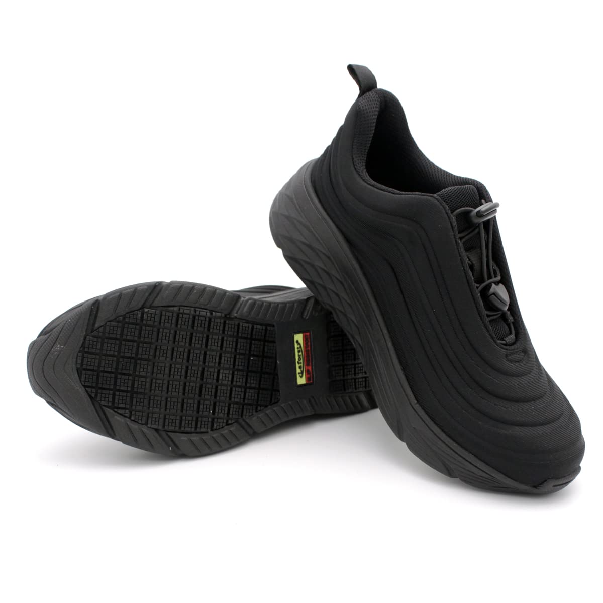 Laforst Womens Nonslip Running Shoes Water Resistant Upper Fashion Platform Sneaker Black 9.5