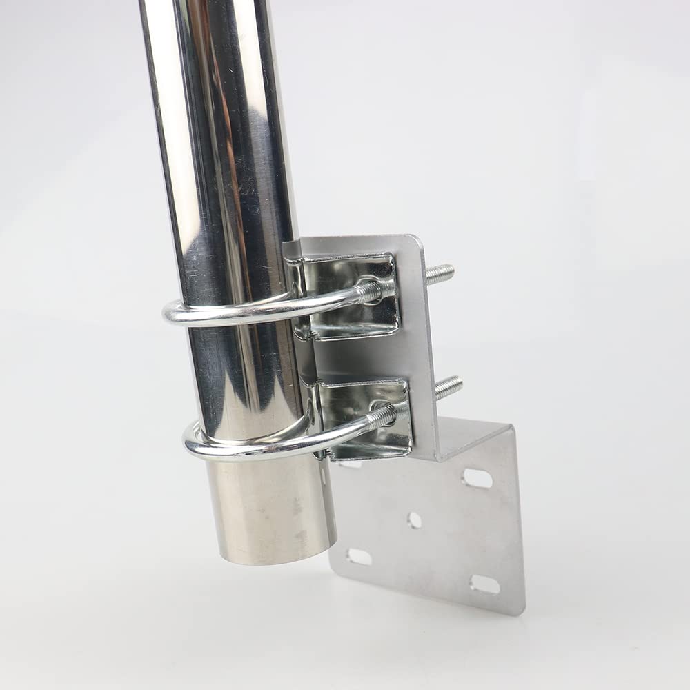 Support d'antenne universel pour l'extérieur - Support de mât pour montage extérieur pour amplificateur de signal - Longueur : 9,8 pouces