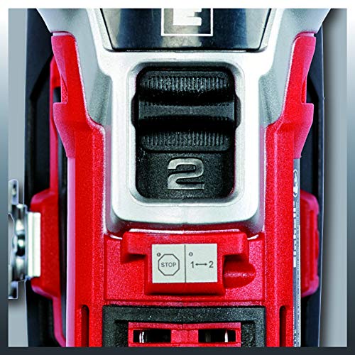 Einhell Akku Bohrschrauber TE-CD 18 Li E Solo Power X-Change (Lithium Ionen, 18 V, 2 Gang, 47 Nm) + Koffer E-Box S35 (für universelle Aufbewahrung von Werkzeug und Zubehör) – Bild 7